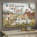 Psalm 46:10 Be Still And Know That I Am God Canvas Wall Art Lamb Farm Psalm 46:10 Be Still And Know That I Am God Canvas Wall Art Lamb Farm