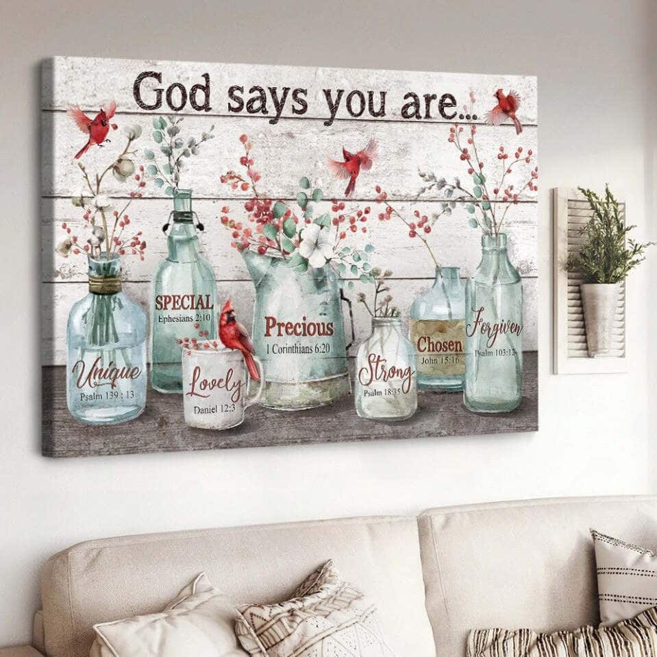 Baby Flower God Says You Are Unique Canvas Wall Art Baby Flower God Says You Are Unique Canvas Wall Art