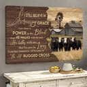 Jesus The Old Rugged Cross I Still Believe In Amazing Grace Canvas Wall Art