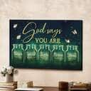 Christian God Says You Are Canvas Wall Art Lovely Strong Christian God Says You Are Canvas Wall Art Lovely Strong