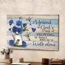 Pansy Hummingbird A Friend Is God's Way Of Proving Canvas Wall Art