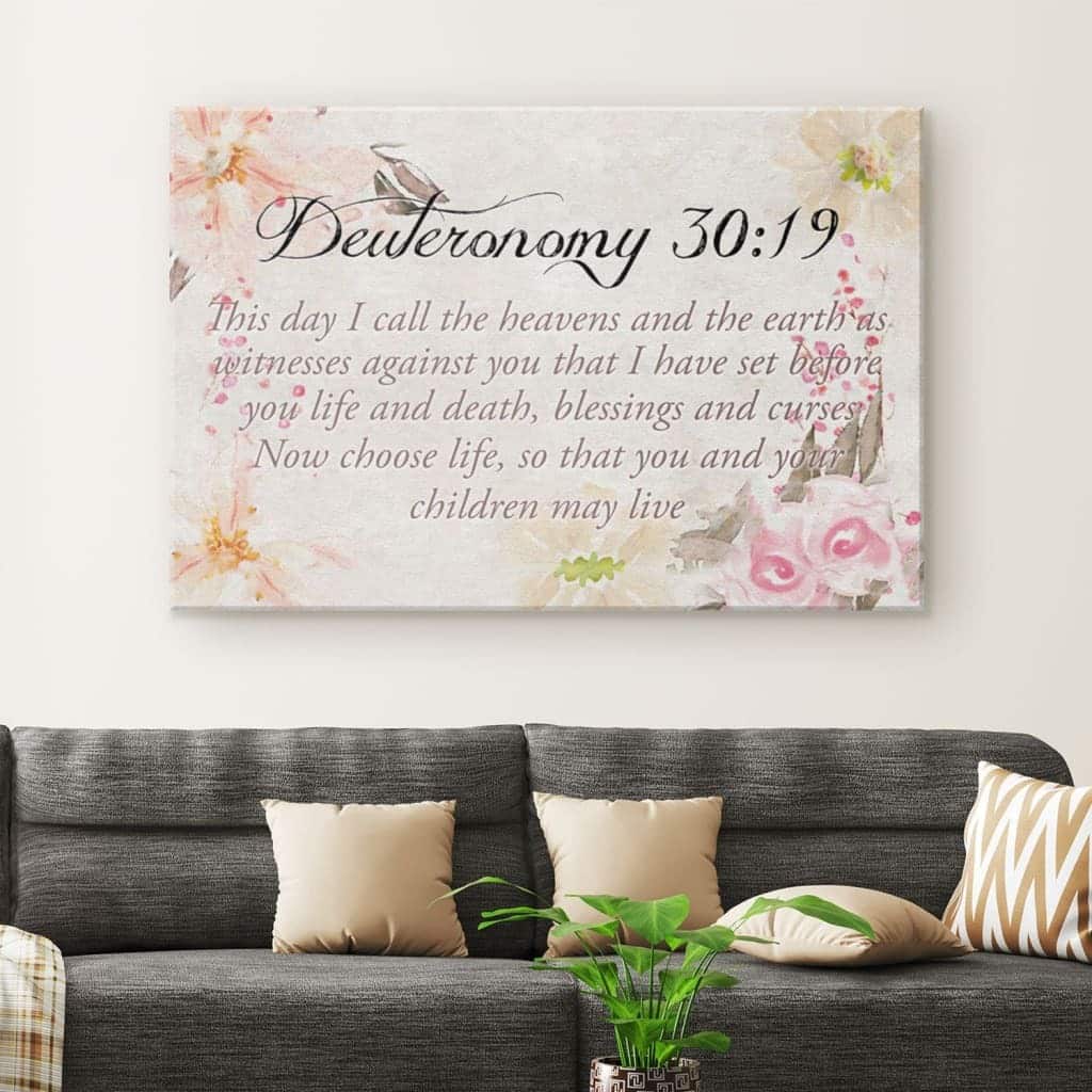 This Day I Call The Heavens And The Earth Deuteronomy 30:19 Canvas Wall Art This Day I Call The Heavens And The Earth Deuteronomy 30:19 Canvas Wall Art