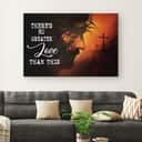 There's No Greater Love Than This Jesus Face Canvas Wall Art