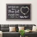 Christian Canvas Wall Art Thank You For A House Full Of People I Love
