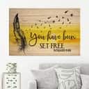 Christian Canvas Wall Art You Have Been Set Free Romans 6:22 Christian Canvas Wall Art You Have Been Set Free Romans 6:22