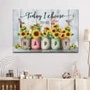 Christian Canvas Wall Art Today I Choose To Be Happy Christian Canvas Wall Art Today I Choose To Be Happy