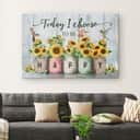 Christian Canvas Wall Art Today I Choose To Be Happy