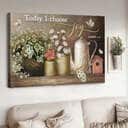 Christian James 1:2 Today I Choose Joy Canvas Wall Art Daisy Flower Christian James 1:2 Today I Choose Joy Canvas Wall Art Daisy Flower
