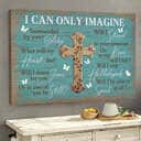 Christian I Can Only Imagine Canvas Wall Art Cross Butterfly Christian I Can Only Imagine Canvas Wall Art Cross Butterfly