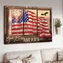 Christian Canvas Wall Art God Bless America Christian Canvas Wall Art God Bless America