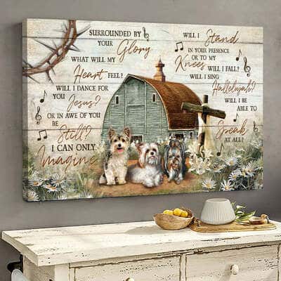 Christian I Can Only Imagine Canvas Wall Art House Wooden Cross
