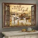 Christian Window Frame Psalm 46:10 Be Still & Know That I Am God Canvas Wall Art Christian Window Frame Psalm 46:10 Be Still & Know That I Am God Canvas Wall Art