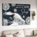 Christian Give It To God And Go To Sleep Canvas Wall Art Cat Dandelion Christian Give It To God And Go To Sleep Canvas Wall Art Cat Dandelion