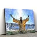 Christian Jesus Christ Baptism Canvas Wall Art