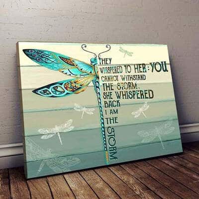 Christian Canvas Wall Art They Whispered To Her You Cannot Withstand The Storm