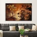 Christian Canvas Wall Art Lion Of Judah Be Still And Know Christian Canvas Wall Art Lion Of Judah Be Still And Know