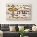Christian Philippians 4:13 I Can Do All Things Through Christ Canvas Wall Art