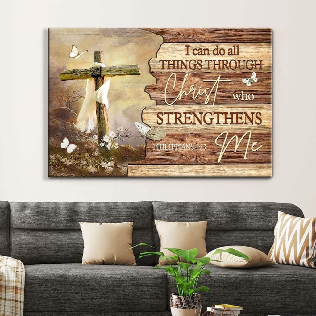 Christian Canvas Wall Art I Can Do All Things Through Christ Christian Canvas Wall Art I Can Do All Things Through Christ