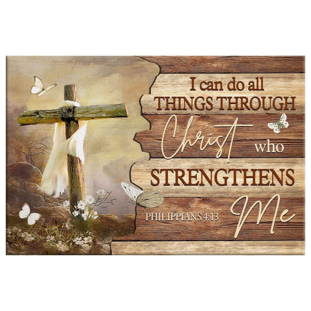 Christian Canvas Wall Art I Can Do All Things Through Christ Christian Canvas Wall Art I Can Do All Things Through Christ