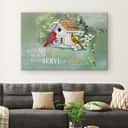 Christian Canvas Wall Art Joshua 24:15 We Will Serve The Lord