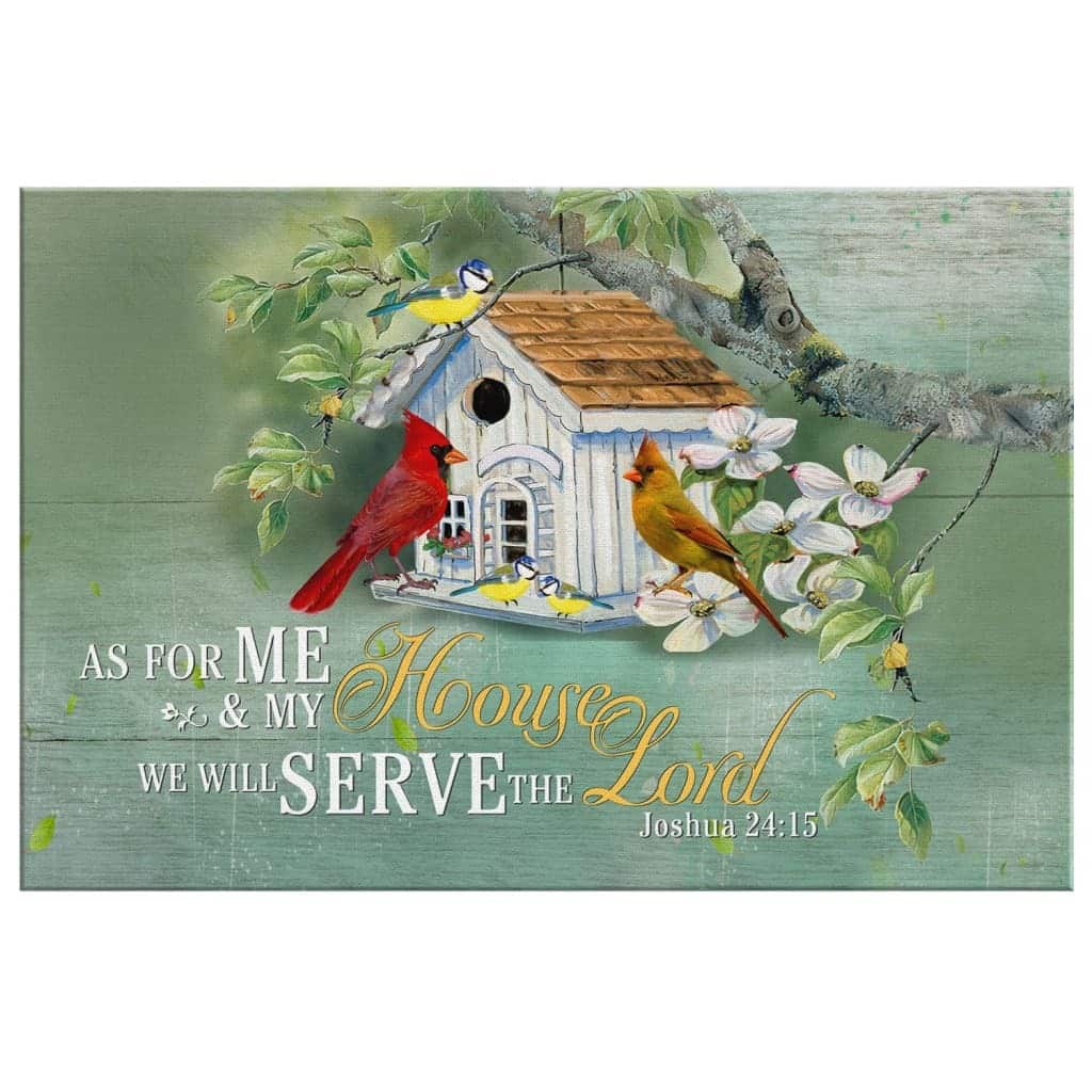 Christian Canvas Wall Art Joshua 24:15 We Will Serve The Lord Christian Canvas Wall Art Joshua 24:15 We Will Serve The Lord