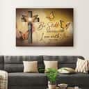 Psalm 46:10 Be Still And Know That I Am With You Canvas Wall Art Butterfly