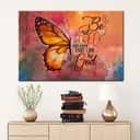 Psalm 46:10 Be Still And Know That I Am God Canvas Wall Art Bible Verse