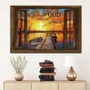 Christian Give It To God And Go To Sleep Canvas Wall Art Boat Sunset Christian Give It To God And Go To Sleep Canvas Wall Art Boat Sunset