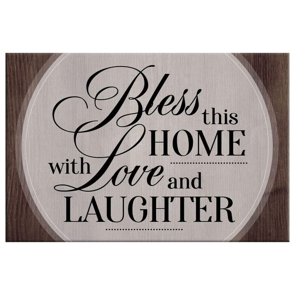 Christian Canvas Wall Art Bless This Home With Love And Laughter Christian Canvas Wall Art Bless This Home With Love And Laughter