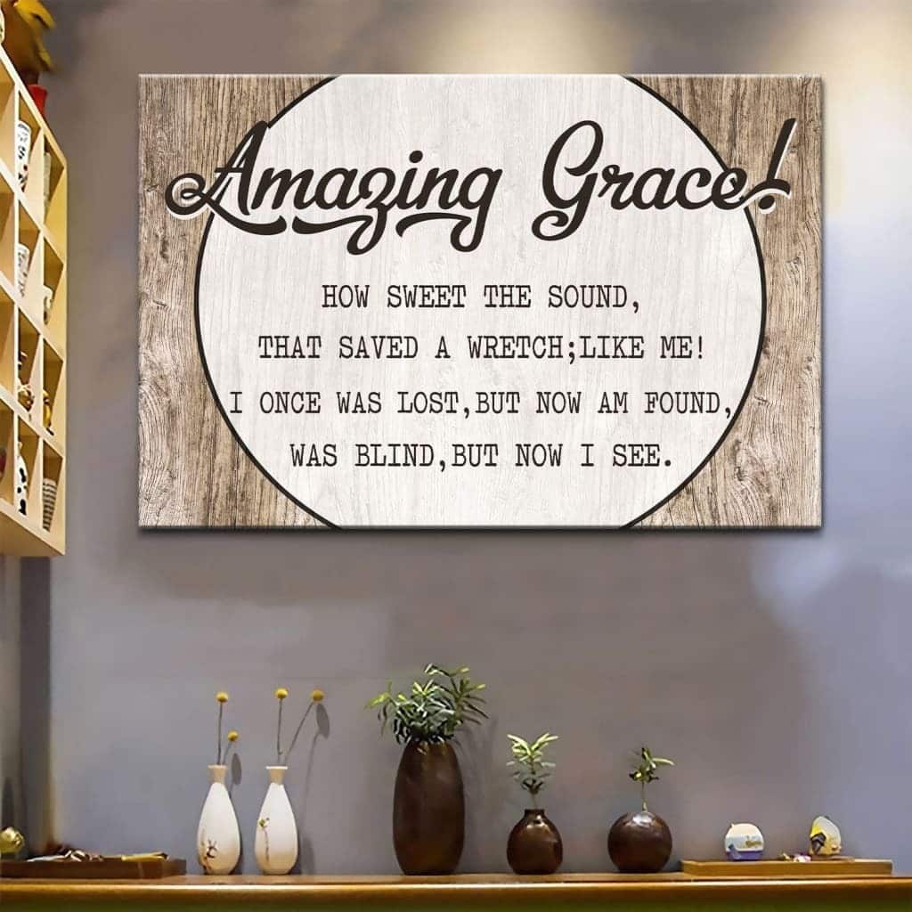 Christmas Canvas Wall Art Amazing Grace How Sweet The Sound Christmas Canvas Wall Art Amazing Grace How Sweet The Sound