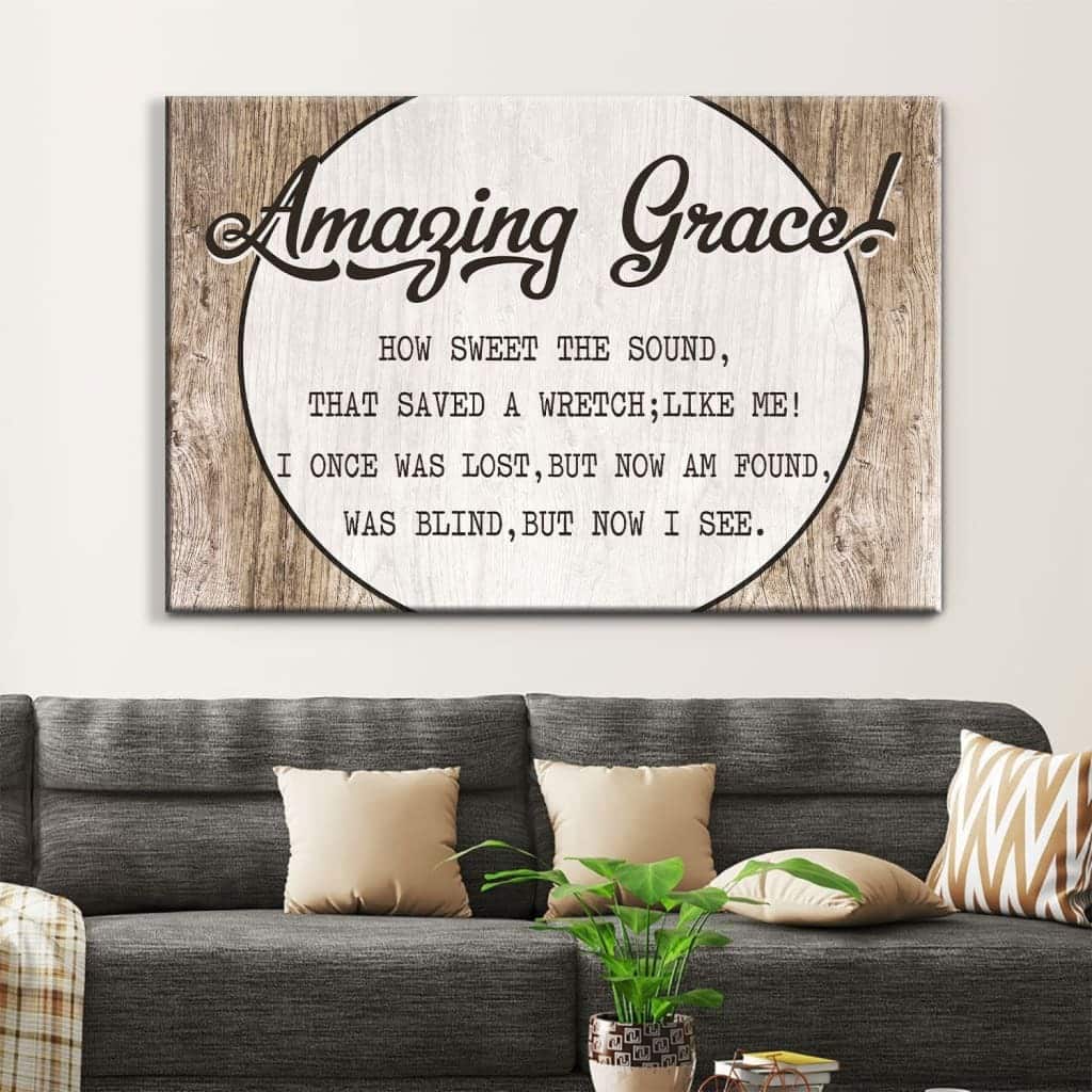 Christmas Canvas Wall Art Amazing Grace How Sweet The Sound Christmas Canvas Wall Art Amazing Grace How Sweet The Sound