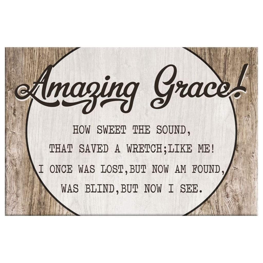 Christmas Canvas Wall Art Amazing Grace How Sweet The Sound Christmas Canvas Wall Art Amazing Grace How Sweet The Sound