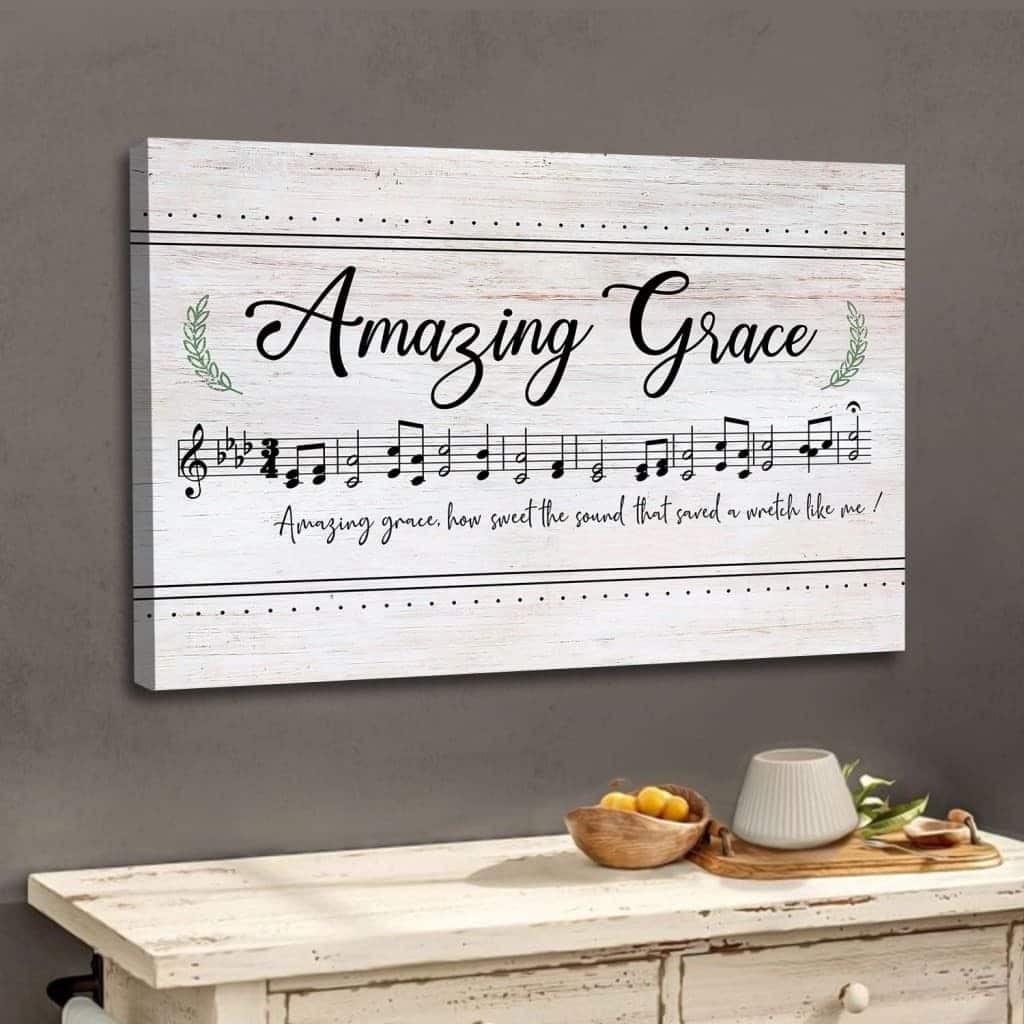 Christian Canvas Wall Art Amazing Grace Song Christian Canvas Wall Art Amazing Grace Song