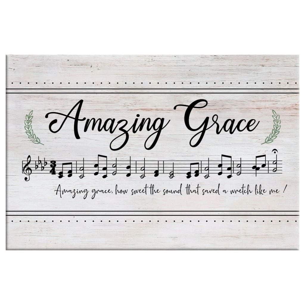 Christian Canvas Wall Art Amazing Grace Song Christian Canvas Wall Art Amazing Grace Song