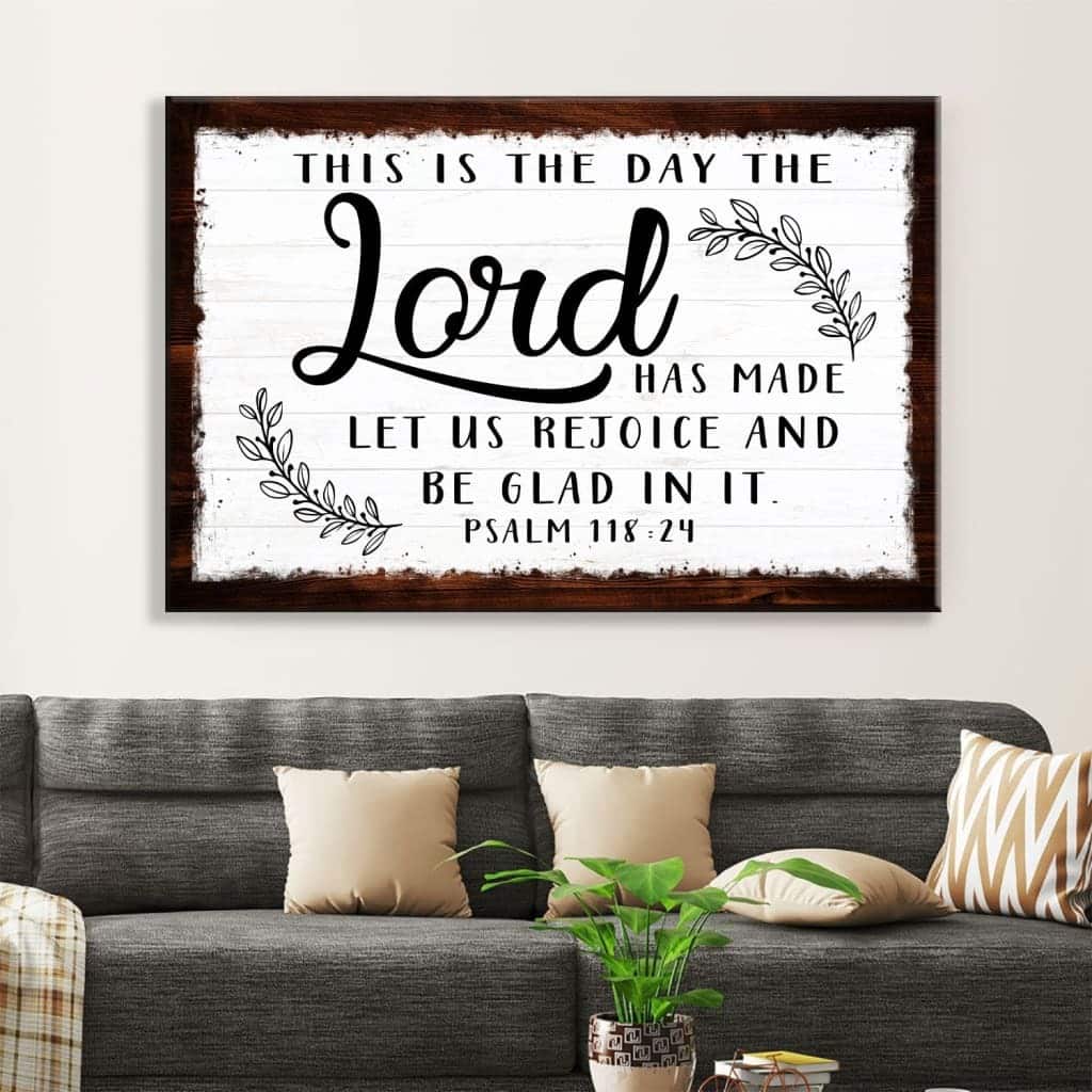 Christian Canvas Wall Art Let Us Rejoice And Be Glad Christian Canvas Wall Art Let Us Rejoice And Be Glad