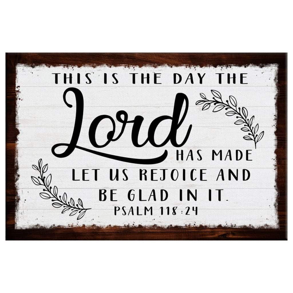 Christian Canvas Wall Art Let Us Rejoice And Be Glad Christian Canvas Wall Art Let Us Rejoice And Be Glad