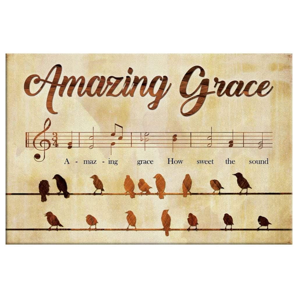 Christian Canvas Wall Art How Sweet The Sound Amazing Grace Christian Canvas Wall Art How Sweet The Sound Amazing Grace