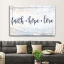 Christian Canvas Wall Art Faith Hope Love Christian