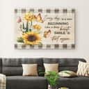 Christian Canvas Wall Art Every Day Is A New Beginning Butterfly Sunflowers Christian Canvas Wall Art Every Day Is A New Beginning Butterfly Sunflowers