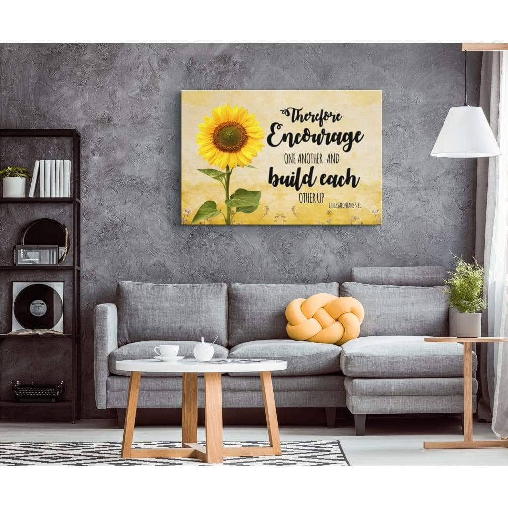 Christian Canvas Wall Art Encourage One Another And Build Each Other Up Christian Canvas Wall Art Encourage One Another And Build Each Other Up