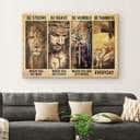 Christian Canvas Wall Art Be Strong Be Brave Be Humble Be Thankful