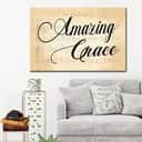 Christian Canvas Wall Art Amazing Grace Farmhouse