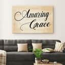 Christian Canvas Wall Art Amazing Grace Farmhouse