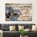 Christian Canvas Wall Art Amazing Grace How Sweet The Sound Daisy Butterfly Christian Canvas Wall Art Amazing Grace How Sweet The Sound Daisy Butterfly