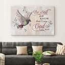 Christian Psalm 46:10 Be Still and Know That I Am God Canvas Wall Art Sparrow