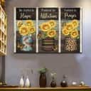 Christian Canvas Wall Art Romans 12:12 Be Joyful In Hope