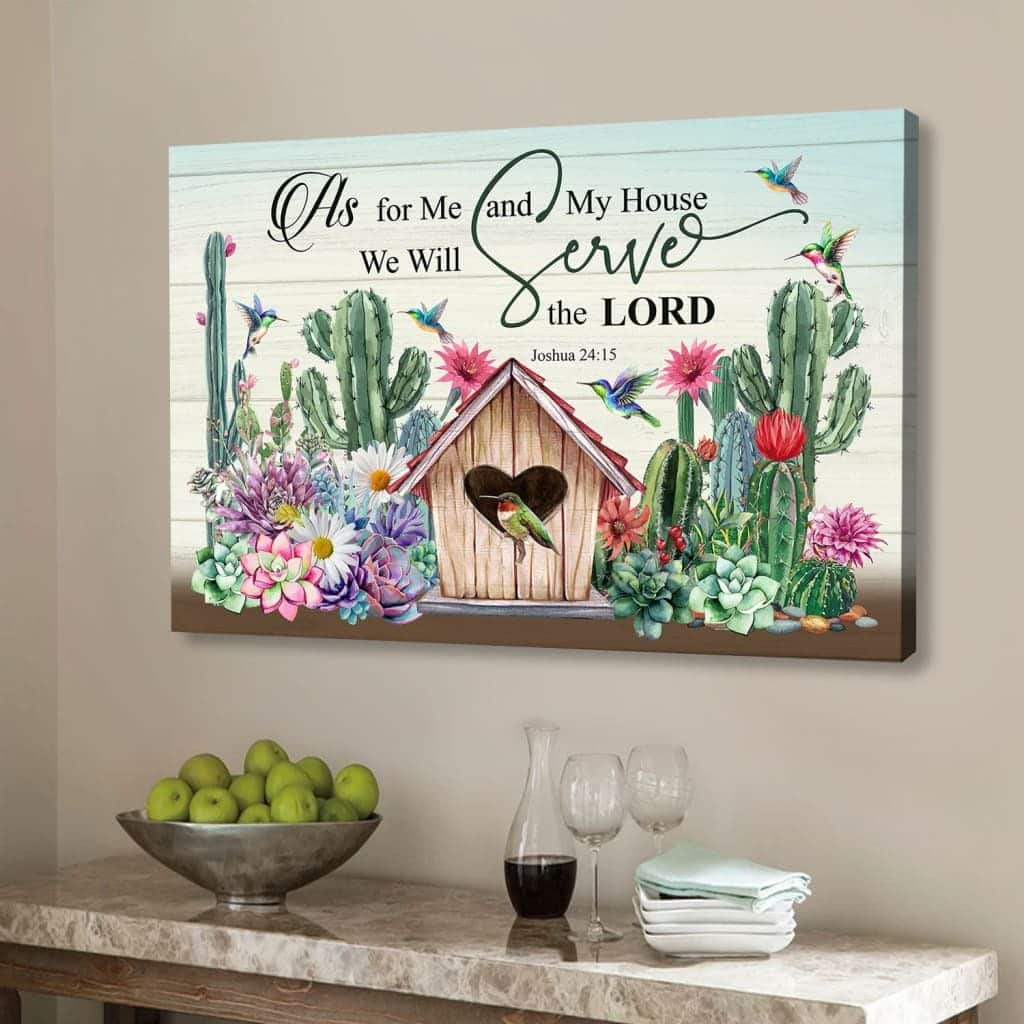 Christian Canvas Wall Art As For Me And My House Christian Canvas Wall Art As For Me And My House