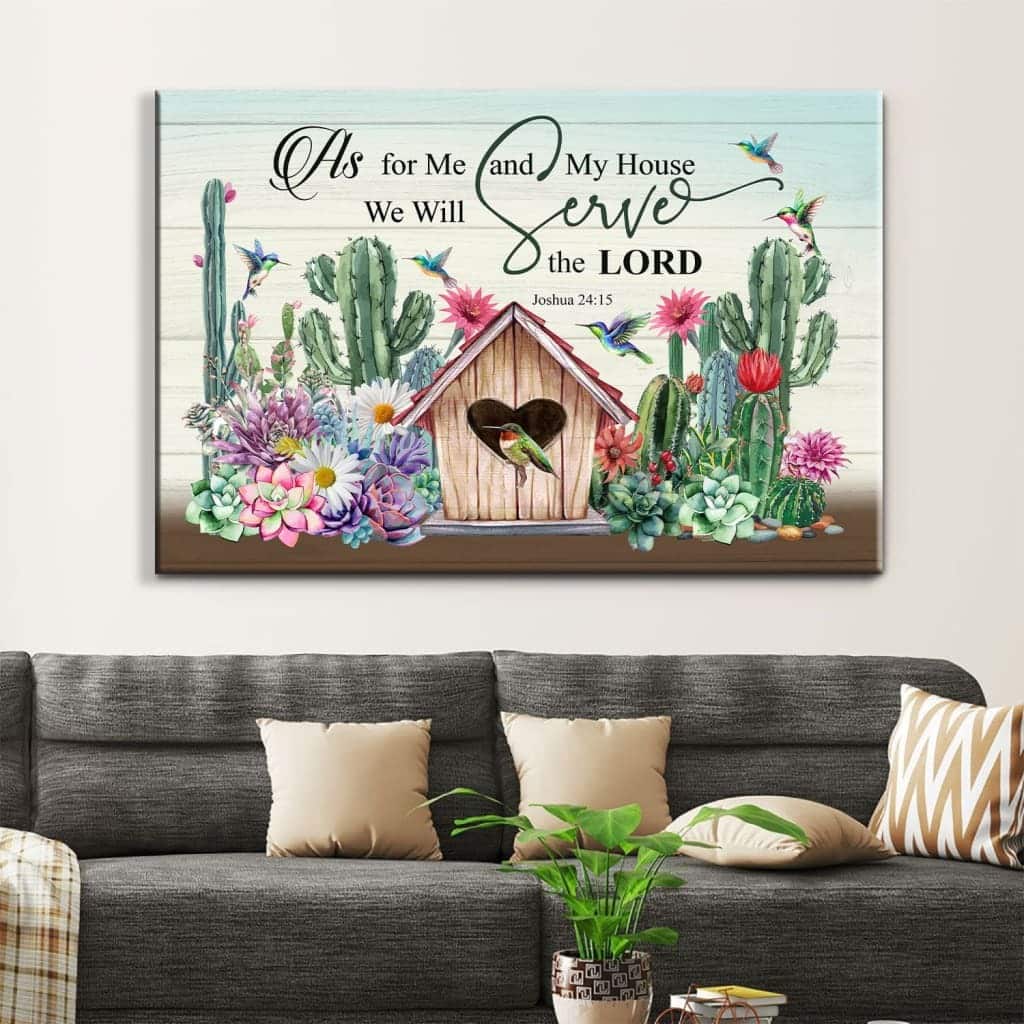 Christian Canvas Wall Art As For Me And My House Christian Canvas Wall Art As For Me And My House