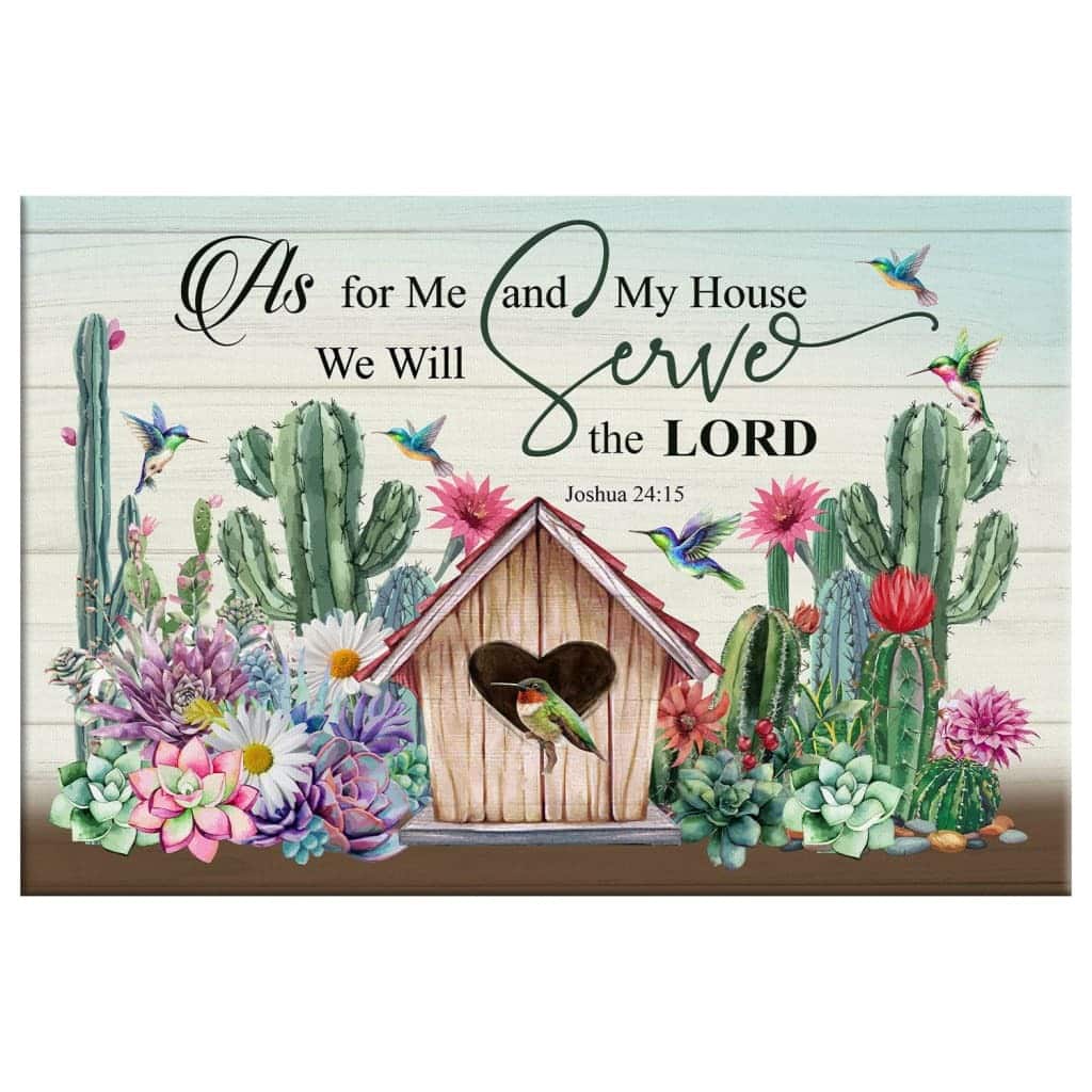 Christian Canvas Wall Art As For Me And My House Christian Canvas Wall Art As For Me And My House