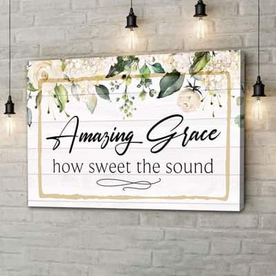 Vintage Christian Amazing Grace How Sweet The Sound Canvas Wall Art Vintage Christian Amazing Grace How Sweet The Sound Canvas Wall Art